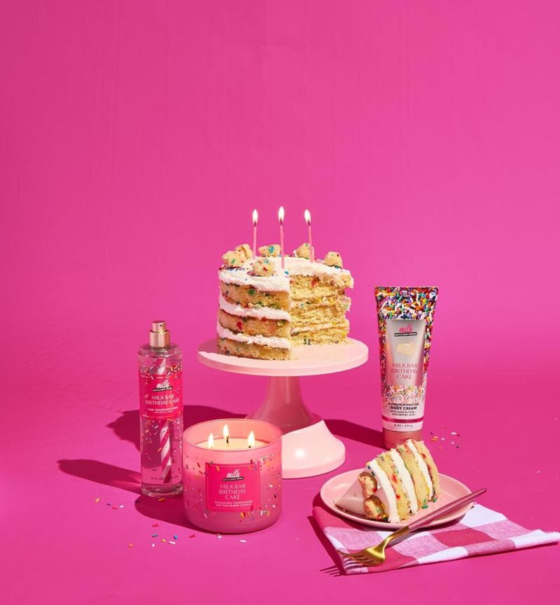 تعاون احتفالي بين Bath & Body Works وMilk Bar لإطلاق مجموعة “Birthday Cake”